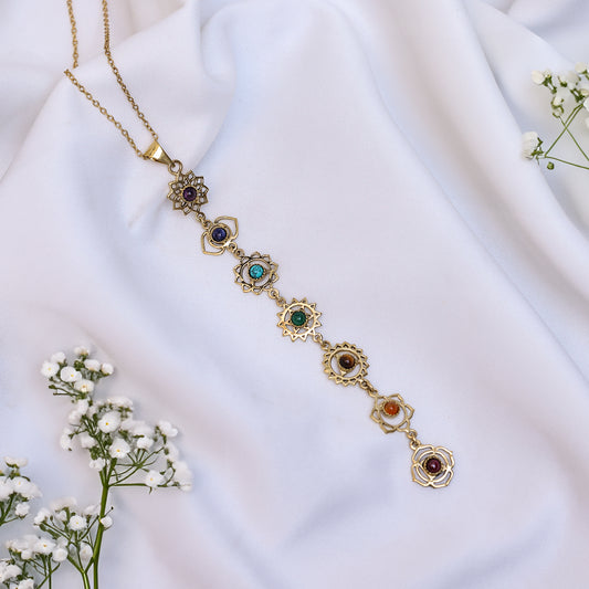 Seven Energy Cascade Necklace