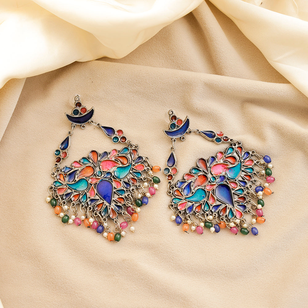 Oxodised Earrings